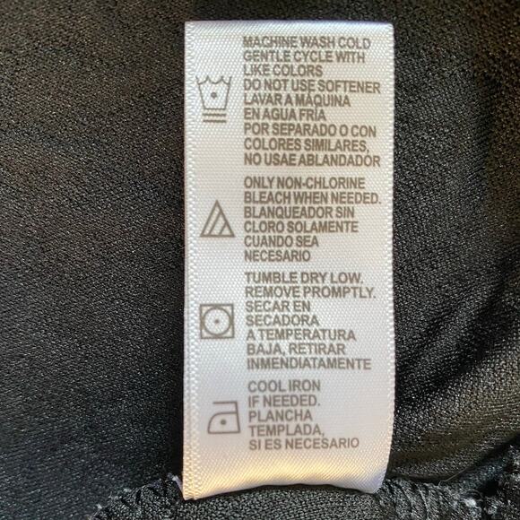 Juicy Couture Sport Black Quilted Crop Funnel Neck Pullover Sweatshirt- L - Picture 10 of 15